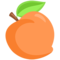 Peach emoji on Messenger
